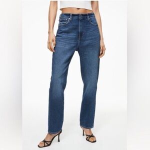 H&M &denim Ultra High Waist Mom Jeans Size 0